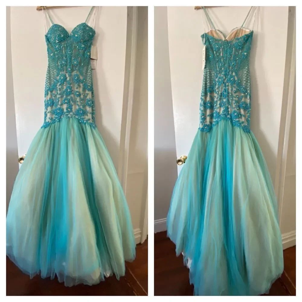 Angela& Alison Beads Prom Dress - Picture 2 of 9